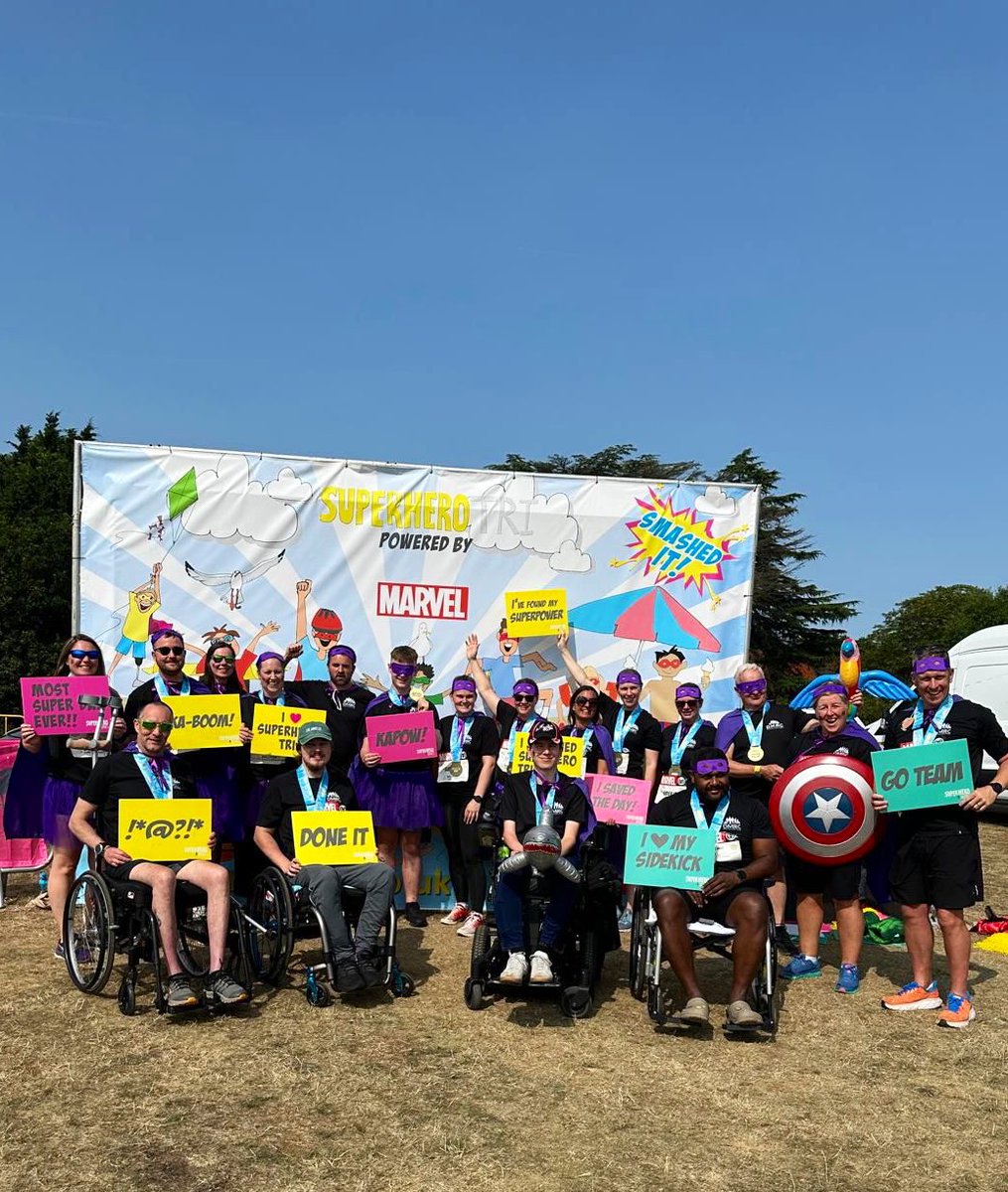 DMRC Benevolent Fund (@dmrc_benfund) on Twitter photo Give this team a massive👏👏, they have completed the <a href="/SuperheroTri/">SuperheroSeries</a>!! Getting DMRC patients to an event like this takes a lot of focused rehab & behind the scenes activity but they have smashed it. We could not be prouder of this group!! 💜Donate here: justgiving.com/page/complex-t… Give this team a massive👏👏, they have completed the <a href="/SuperheroTri/">SuperheroSeries</a>!! Getting DMRC patients to an event like this takes a lot of focused rehab & behind the scenes activity but they have smashed it. We could not be prouder of this group!! 💜Donate here: justgiving.com/page/complex-t…