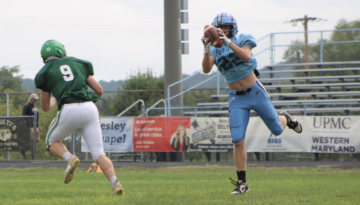Frankfort/Musselman Scrimmage. Pick 6 for the Falcons. 
#wvprepfb