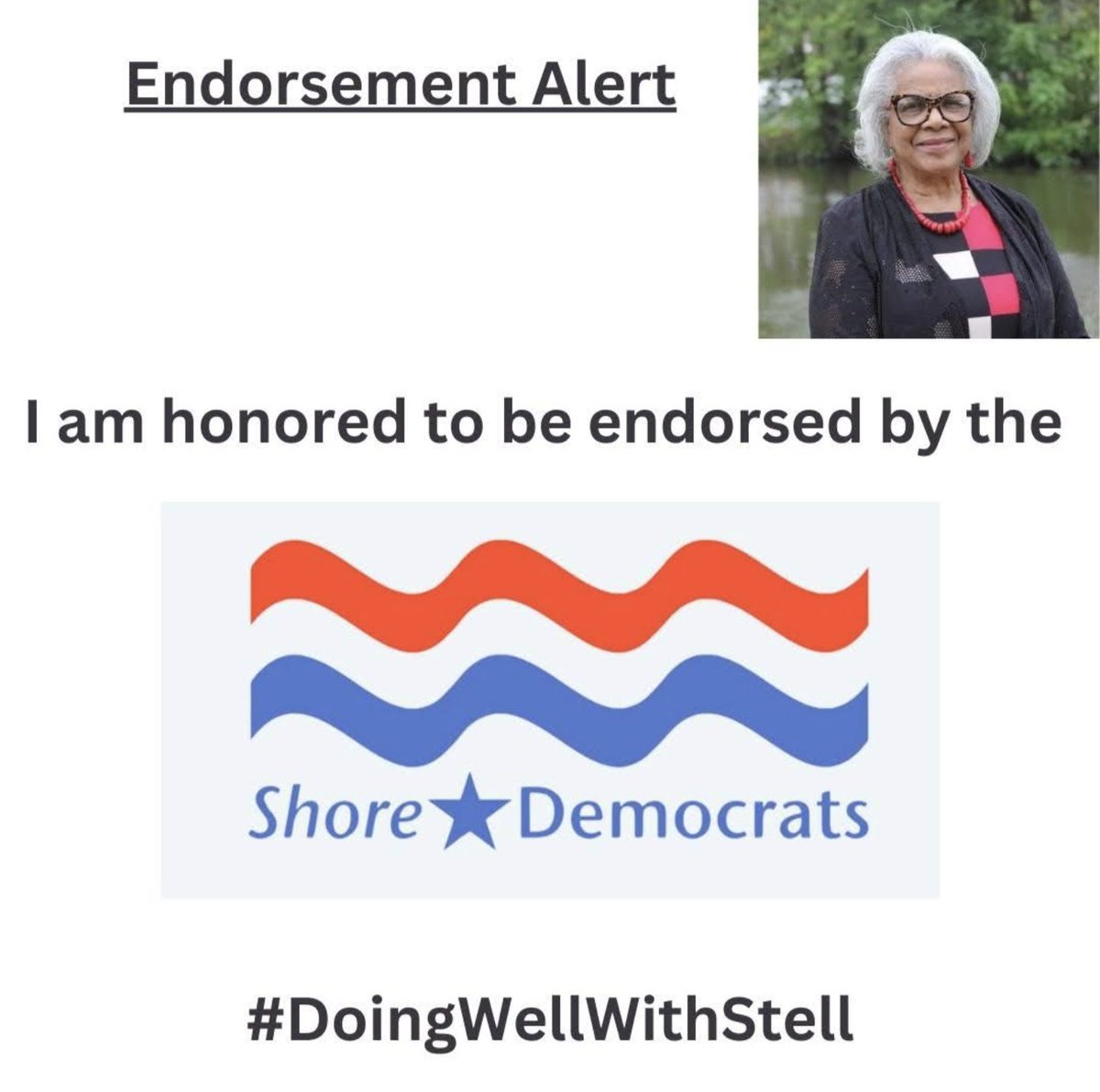 Steve_Leraris's tweet photo. Congratulations @StellPSelby on another endorsement! #netde 
@DelSussex @HistoricMilton @MiltonLibrary @Leweslibrary @RussSenate @Deldems https://t.co/U5gEKBm39F