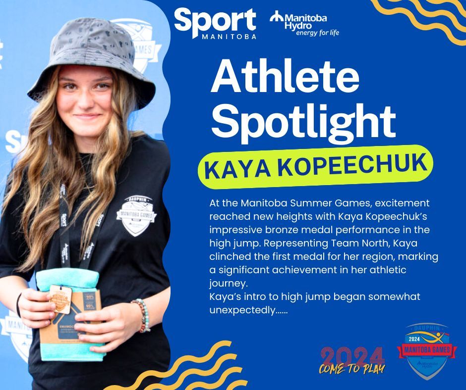 On the last day of the Games, we're highlighting Kaya Kopeechuk from Team North! Read all about her journey to the games in our featured article. 📖

👉 buff.ly/46O4dha 

#mbgames2024 #cometoplay #dauphinmb