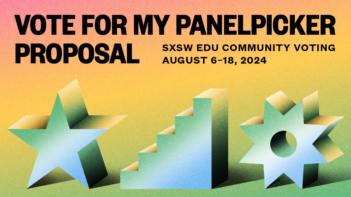 📢 Last call to vote for <a href="/gw_smiles/">Garrett Smiley 🙂</a>, Sora CEO, to present at <a href="/SXSWEDU/">SXSW EDU</a> about curriculum in the age of AI &amp; misinformation. 

✨ Go to panelpicker.sxsw.com/vote/150939
✨ Click “Sign In," then “Sign Up." Complete the form.
✨ Confirm via email
✨ Click the ⬆️ button to place your vote!