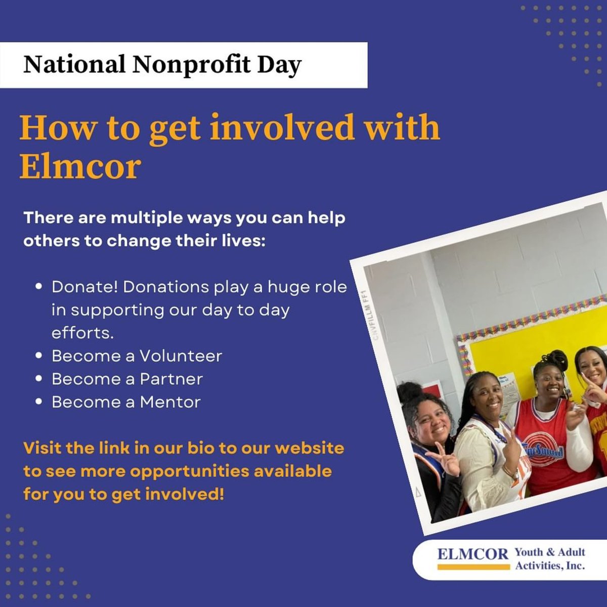 In celebration of National Nonprofit Day, let’s learn a little more about <a href="/Elmcor/">Elmcor</a>