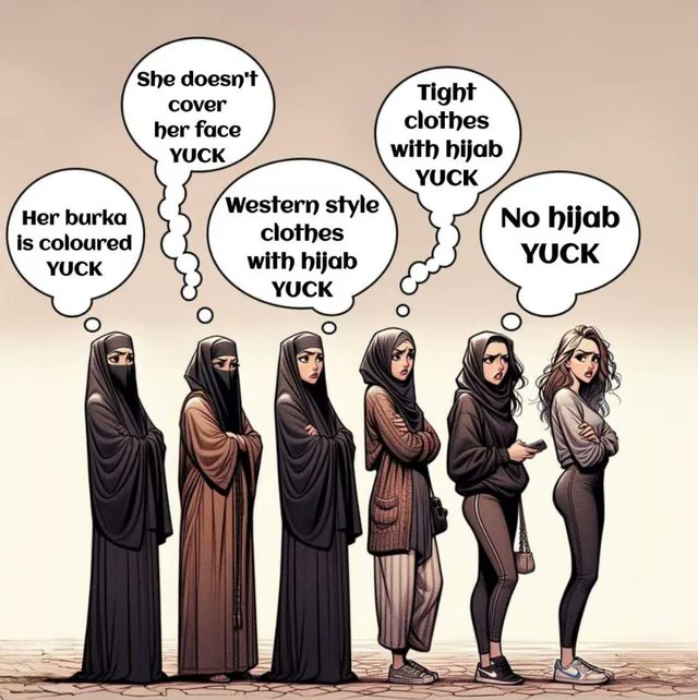 AstuteGaba's tweet photo. HIJAB - This combo made in heaven !
#Hijab #BlackCarpet #Islam #radicalislam #WomaninIslam https://t.co/7jISV4UodG