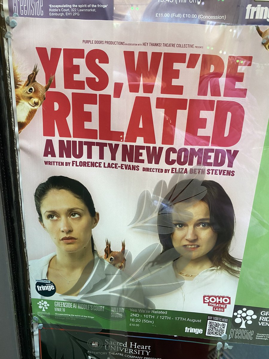 Watched #edfringe shows performed by my former and current Barrecore instructors yesterday. So lovely to see Chris and Flo being amazing
