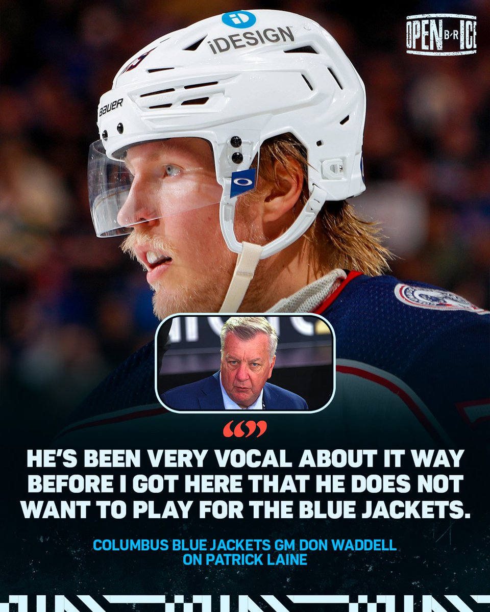BR_OpenIce's tweet photo. Patrick Laine wants out of Columbus 🧳

Don Waddell spoke on @OverDrive1050 about Laine's situation as a Blue Jacket: "I’m talking to teams everyday. I got two or three teams engaged right now, and we’ll see where it goes.”

(via @CBJcenter) https://t.co/PI3rmnEWZM