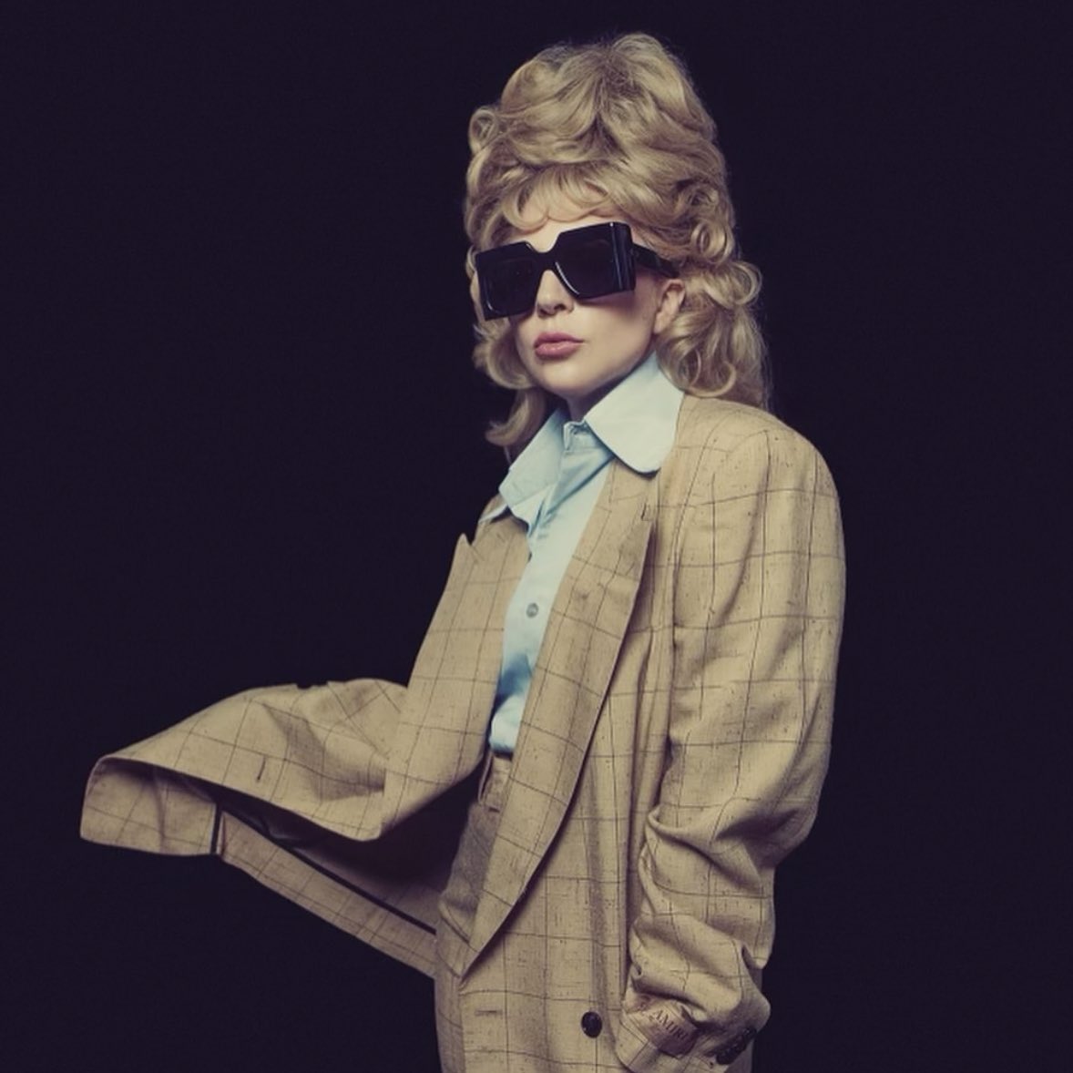 bloomthisway's tweet photo. i don’t have words to describe how obsessed i am with lady gaga’s style for die with a smile era 😭❤️💙 https://t.co/yrKAZrsIFX