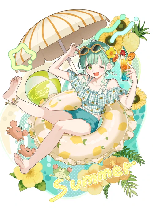 配信見守ってくれてありがとう夏のソラちゃん完成しました 