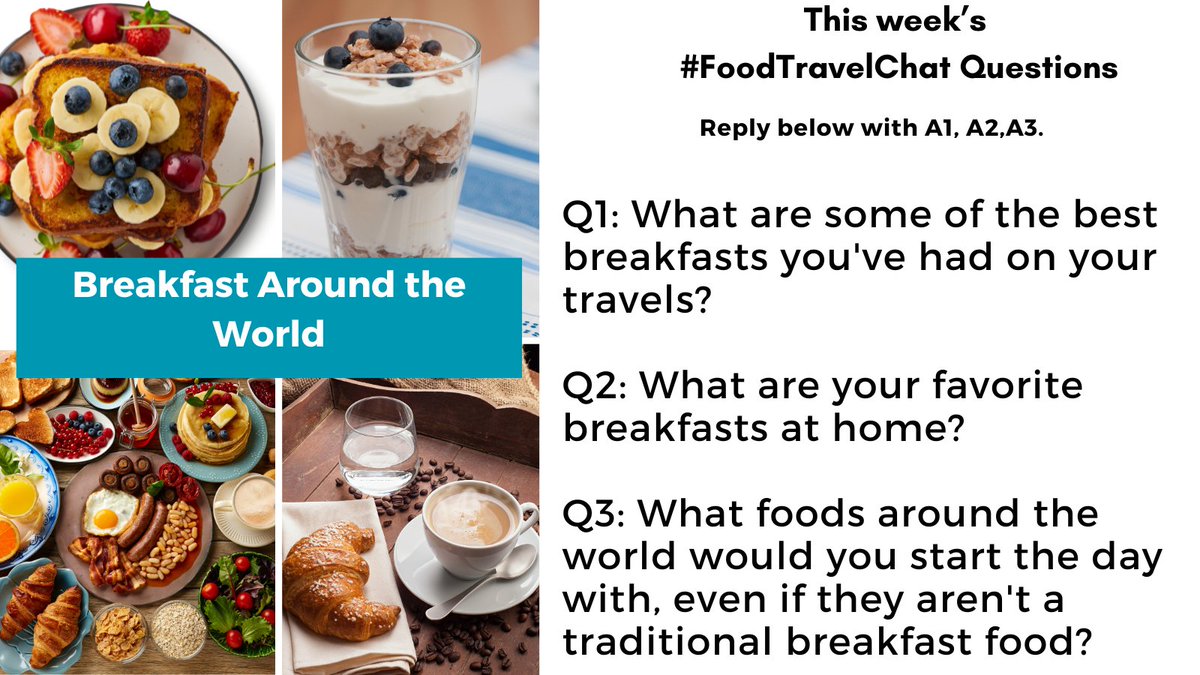 realfoodtravel's tweet image. #FoodTravelChat celebrates #NationalWaffleDay early with great breakfasts around the world. 

Reply to questions with “Quote"+#FoodTravelChat so we see it. Include📸too!  

Follow our Team @adventuringgal @carollivestoeat @ChrisPappinMCC @ourtastytravels + host @realfoodtravel