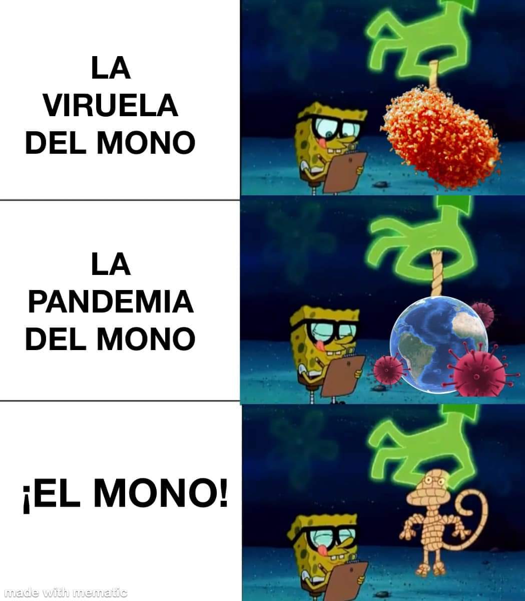 ¡Bob Esponja nos advirtió de la viruela del mono hace muuuuuucho tiempo!
