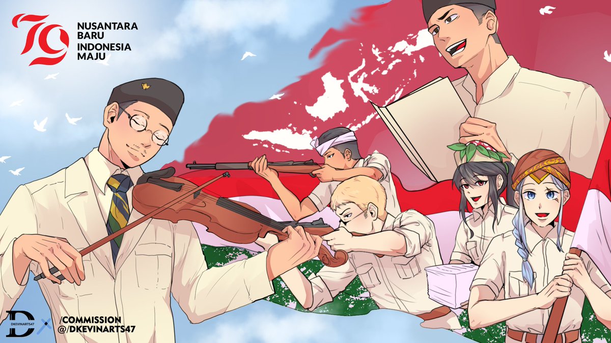 RebellionNight_'s tweet photo. Nusantara Baru, Indonesia Maju!

Pada Hari Kemerdekaan ke-79 ini, kita merayakan bukan hanya masa lalu yang penuh perjuangan, tetapi juga masa depan yang penuh harapan. 
#KYG_IDN17 #HUT_R1_79 #IDNart #Indonesianartist https://t.co/3CbJQSADPM
