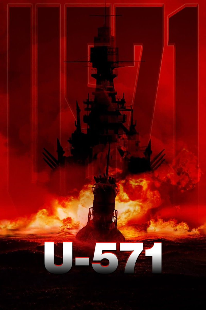 S2ll2h1's tweet photo. أقوي فيلم حبس أنفاس ستشاهده، إثارة وتشويق من أول لحظه بالفيلم 🍿🔞
فيلم: U_571 

عن قصة حقيقية حدثت لمجموعة من الجنود خلال الحرب العالمية الثانية حيث تم تكليفهم بخطف غواصة من نوع U-71 من الجيش الألماني.. لتبدأ بعدها رحلة من الصراع للبقاء والهروب من رعب المحيط! 🔞
تقييم :6.6/10👏👏