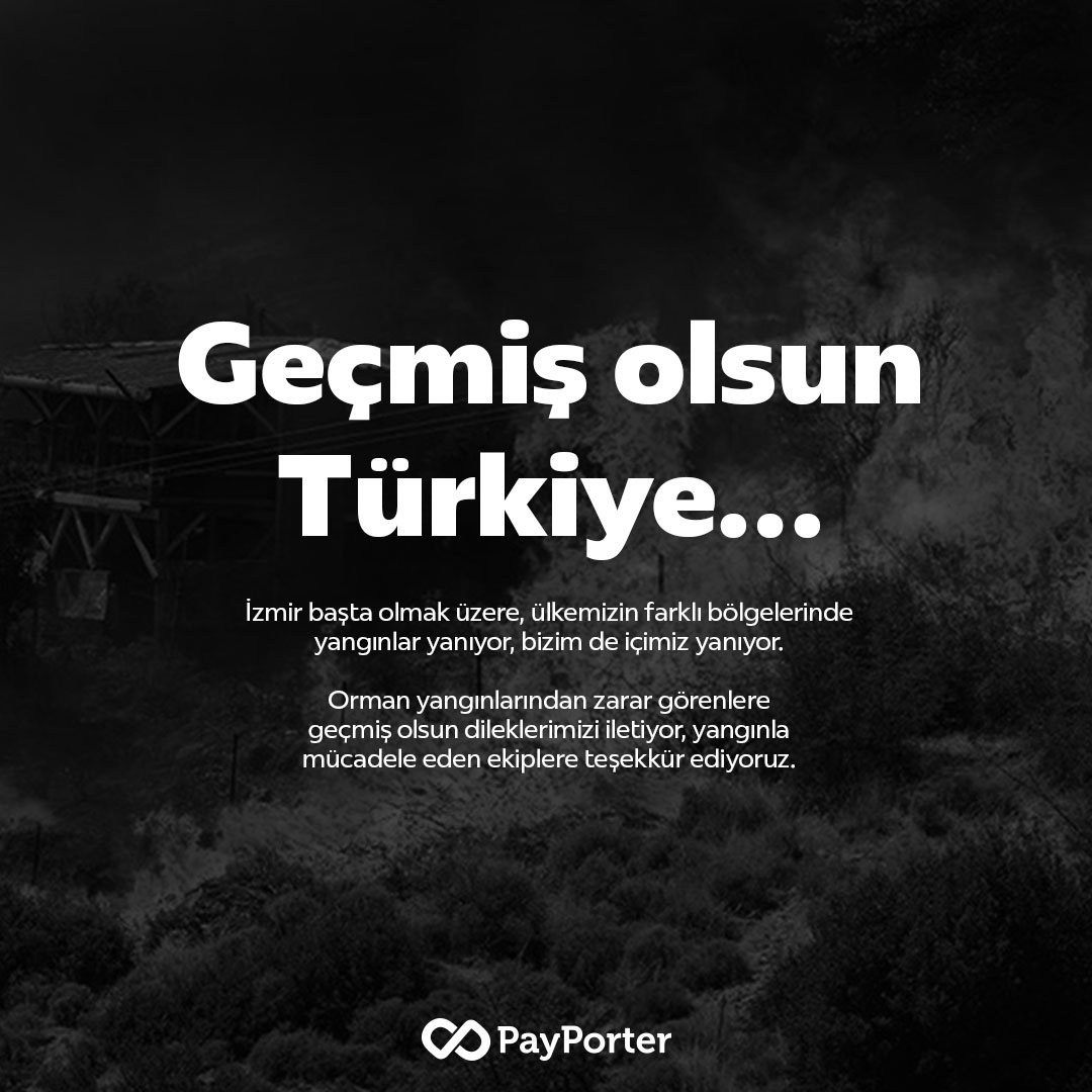 İzmir başta olmak üzere, ülkemizin farklı bölgelerinde yangınlar yanıyor, bizim de içimiz yanıyor. 
Orman yangınlarından zarar görenlere geçmiş olsun dileklerimizi iletiyor, yangınla mücadele eden ekiplere teşekkür ediyoruz. #İzmir