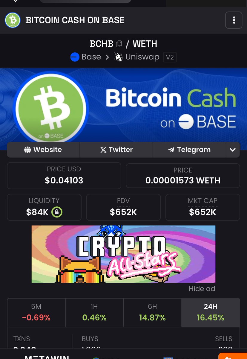 Bitcoin Cash on Base tweet media