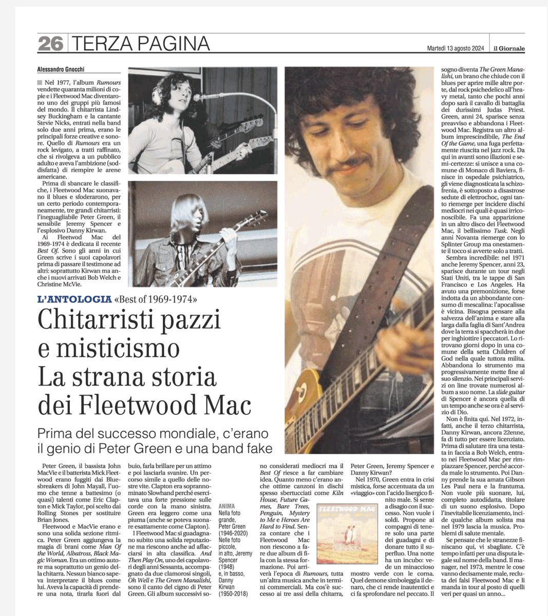 Io e Peter Green, Peter Green e io