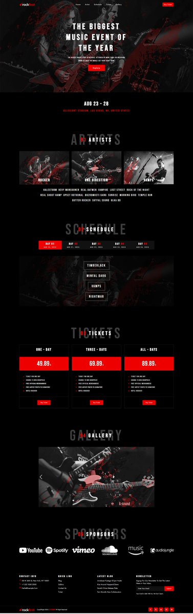 SyntaxMart's tweet image. Ultimate Music Event Website Template In HTML, CSS, & Javascript
#MusicEventWebsite #HTML #CSS #JavaScript #WebDevelopment #EventPlanning #WebsiteDesign #Coding #Tech #DigitalMarketing
read the full blog post: syntaxmart.com/how-to-build-a…
website link: syntaxmart.com