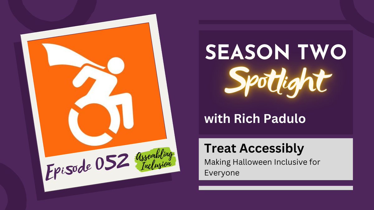 Season 2 Spotlight ✨
Rich Padulo talks about starting <a href="/treataccessibly/">Treat Accessibly</a> to make Halloween celebrations inclusive for all kids and it has grown into a movement all across Canada! 

podcasters.spotify.com/pod/show/assem…