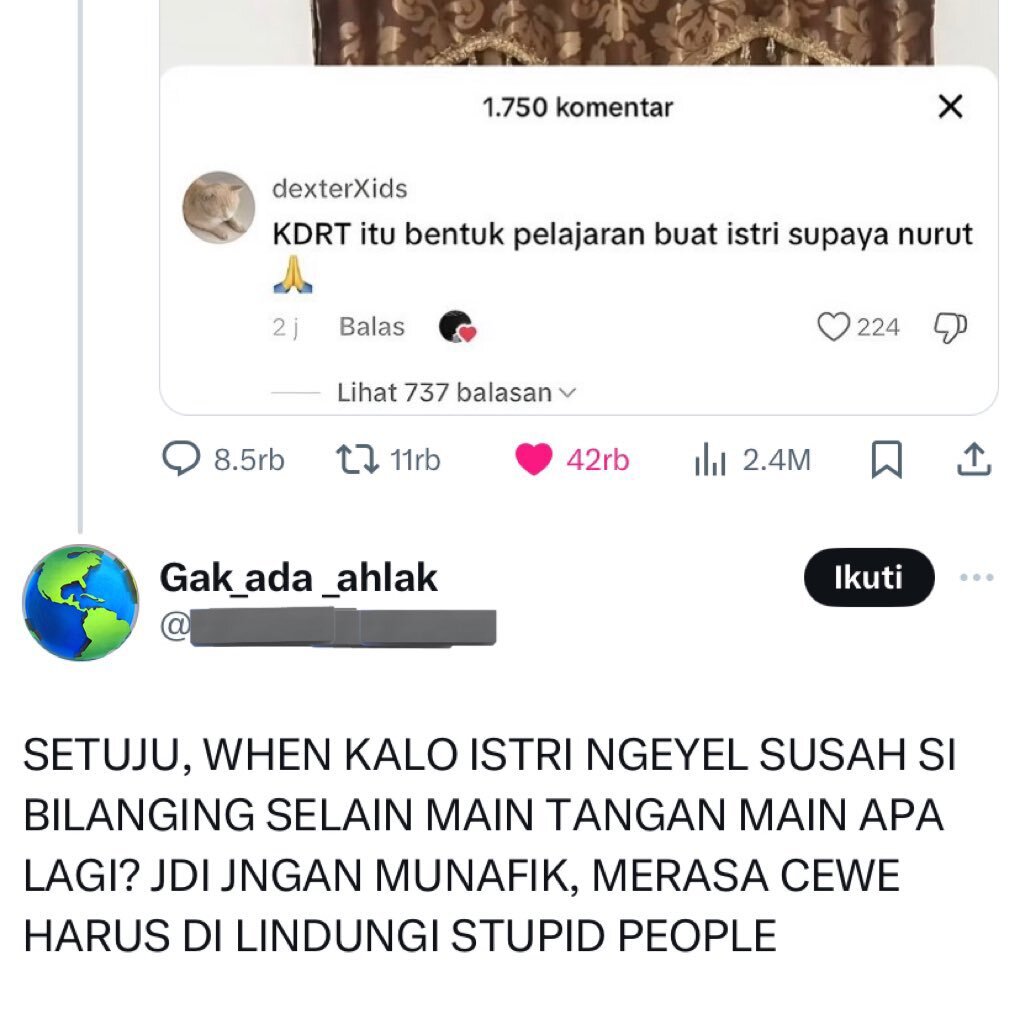 💚 stop menormalisasikan kdrt ya