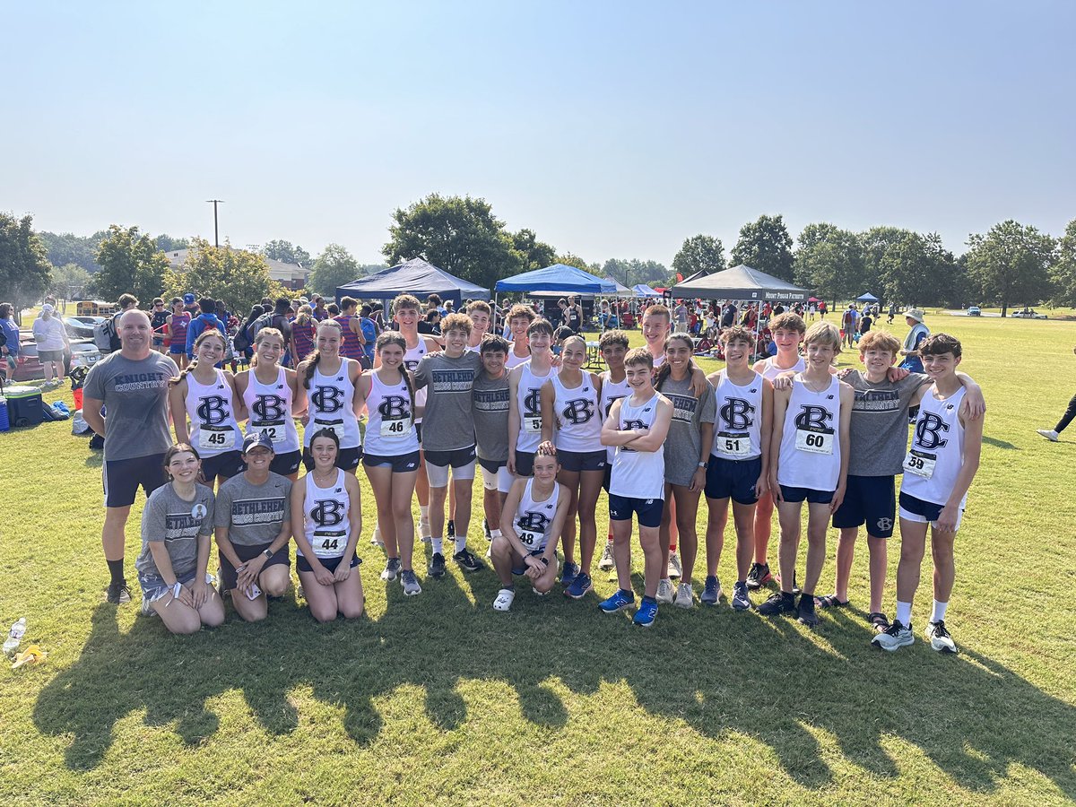 athleticsbca's tweet photo. It’s officially Cross Country season, Knight Nation, and we are so thankful for the growth of this program!

BCA XC had a great outing this morning as they kicked off their season at the LCA Invitational.

Go Knights!

#bcaxc #xcseason https://t.co/yyCOe8yfgQ