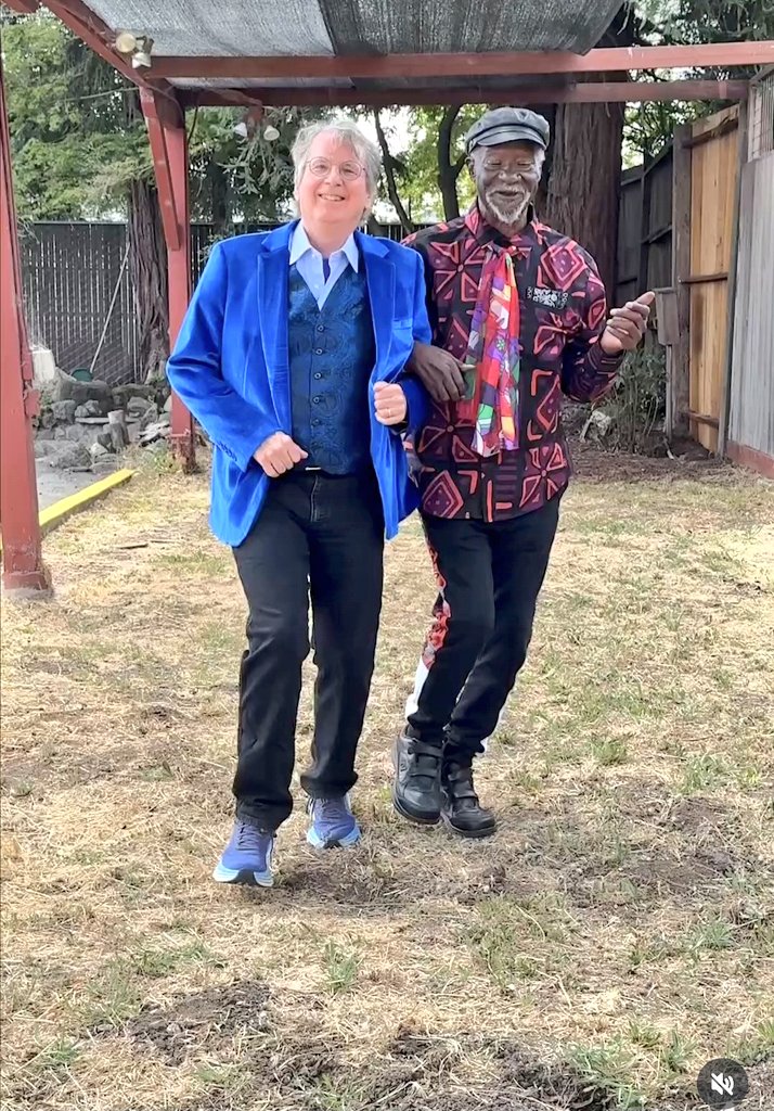 Making the "Walk With Me" video for <a href="/Moonalice/">Roger McNamee</a>'s new release! Roger McNamee stepping out with music legend and icon, Lester Chambers.

“Walk With Me” was composed by Roger as a tribute to Lester! 💜

On all streaming platforms > moonalice.ffm.to/walkwithme