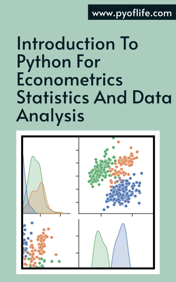 Parajulisaroj16's tweet image. Python is a versatile programming language that is widely used for econometrics, statistics, and data analysis. pyoflife.com/introduction-t…
#DataScience #pythonprogramming #Econometrics #statistics #datavisualization #DataScientist #DataAnalytics #economics #books #codinglife