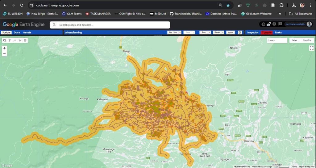 🌍 Transforming urban planning in Nyeri, Kenya with the power of OpenStreetMap and Google Earth Engine! Discover how this cutting-edge approach is reshaping our understanding of urban growth, infrastructure, and service accessibility. #GIS #SmartCities #UrbanPlanning #OSM