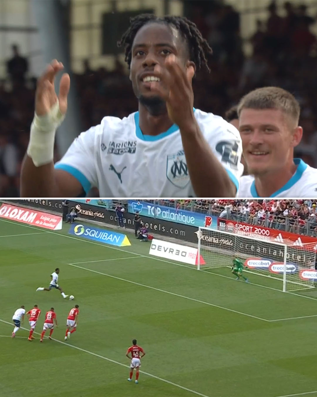 Ligue 1 English on X Elye Wahi scores on his Marseille debut https t bYOVX8N3gk X