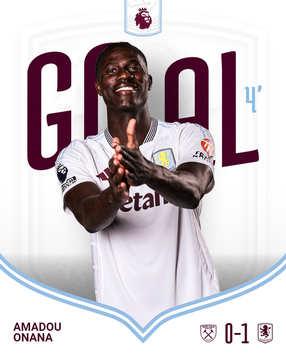 AVFCOfficial's tweet photo. A SENSATIONAL START IN THE CLARET AND BLUE FOR AMADOU 💜

Amadou converts on a gorgeous corner from Youri 🇧🇪 https://t.co/PlvIVDIOjq