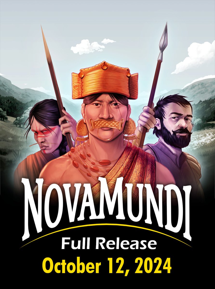 NovaMundi leaves Steam Early Access on October 12, 2024! Get ready to unite the Muisca people and answer the invasion of their lands! Assemble a group of adventurers and explore new lands every time you start a new game.
Wishlist it now, and don't miss the early bird discount!