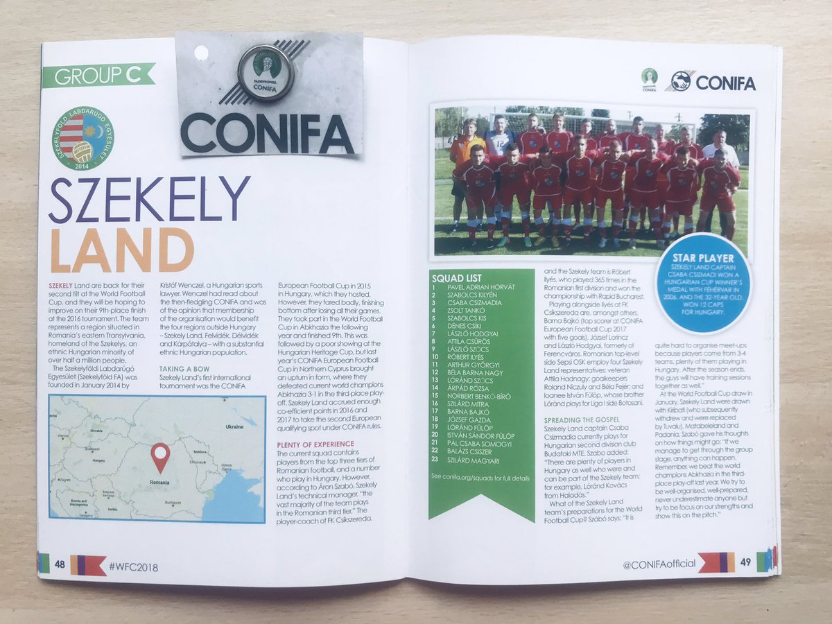 The <a href="/CONIFAOfficial/">CONIFA</a> WFC 2018 - #conifalondon2018 - programme was brilliant! <a href="/SzekelyLand_FA/">Seklerland National Team</a>