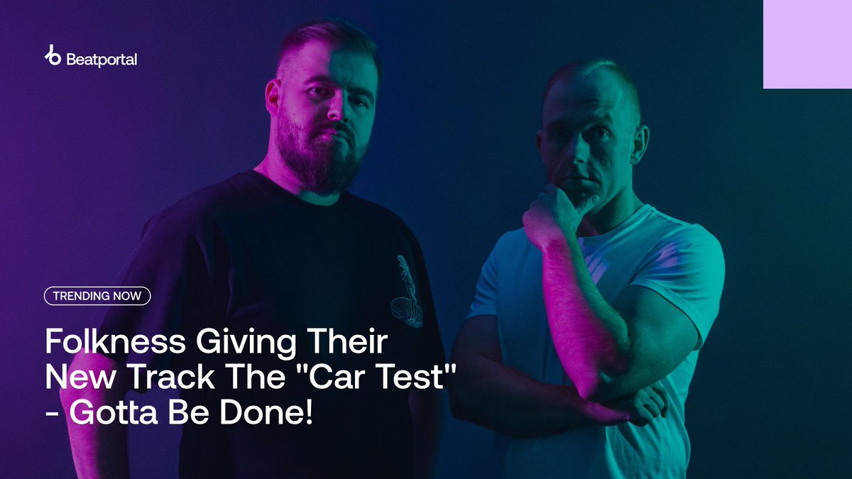 beatport's tweet image. Folkness giving their new track &quot;Car Test&quot; - Gotta Be Done!

🔗: beatportal.com/shorts/583524-…