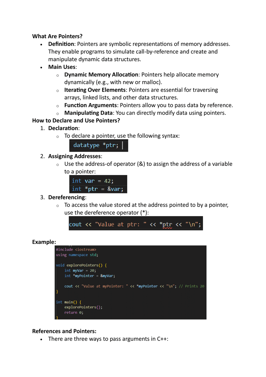 TechHarshal's tweet image. 📚 Day 14 of Learning C++ Programming Language 💻
 Today’s Highlights: [Pointers]

What I Learned:
 - Pointers Basics
 - How to declare 
 - Types And Examples
 
Next Steps:
[Function]

Today&apos;s notes are given

#day14 #programminglanguage #codinglife #Cpp #twitter