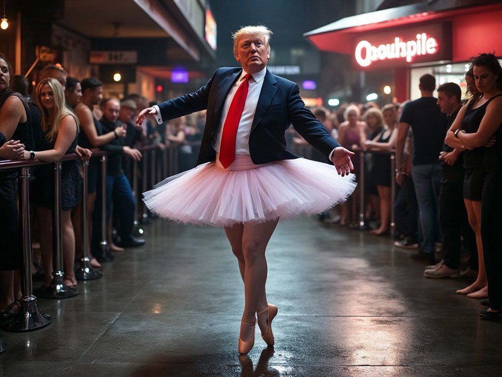 The New #GROK is absolutely unhinged. That said, the image quality is incredible as shown by this recreation of a typical Friday night for <a href="/realDonaldTrump/">Donald J. Trump</a>.