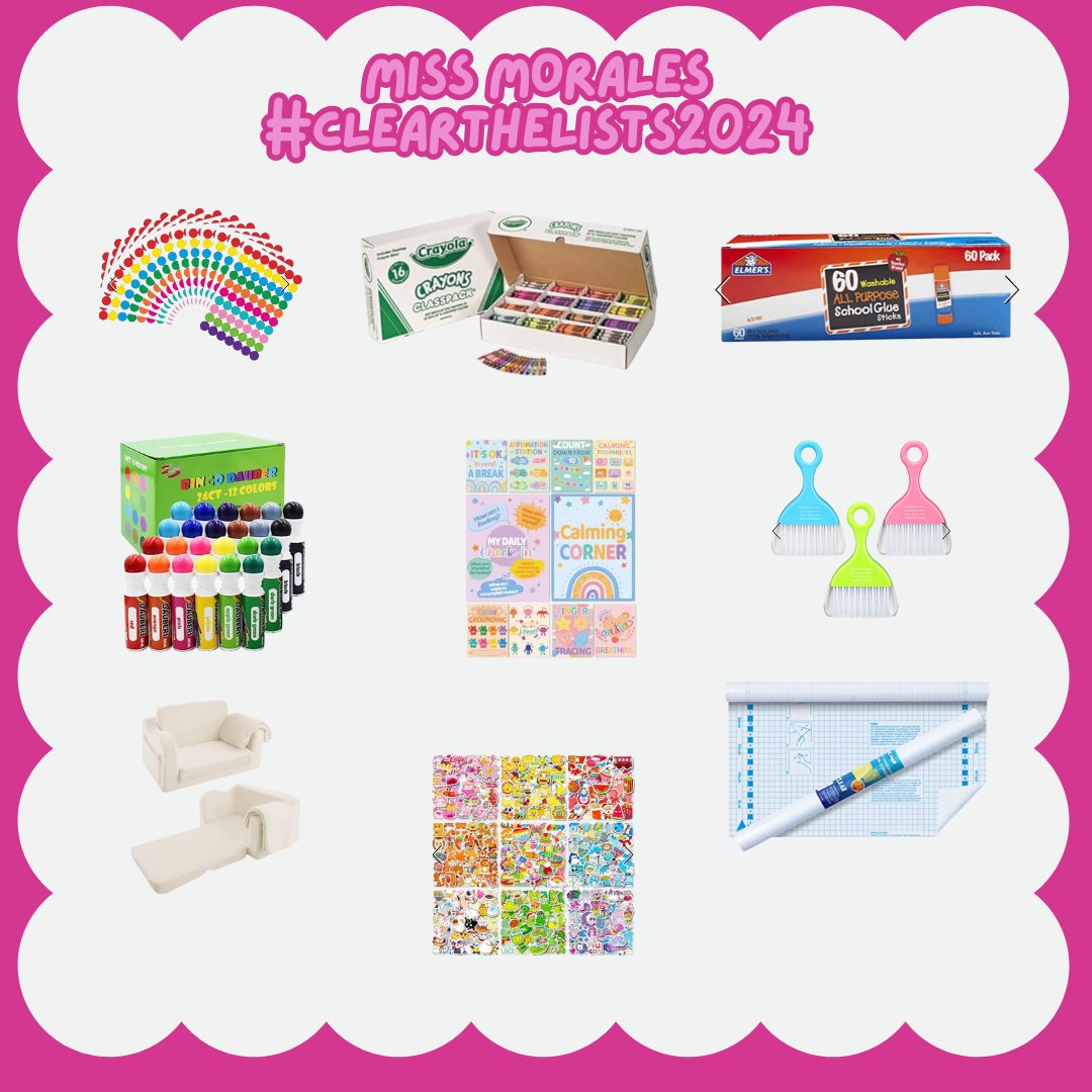 🚨Need Help Clearing My List🚨
It hasn't moved at all but I remain hopeful a 🧚‍♀️or🥷 stumbles across it. 🤞🤞

Teachers drop your <a href="/amazon/">Amazon</a> list ⬇️
Repost mine and I will share yours 🔁🫶
💖Pre K-2nd Grade Library #teacher 
✨3rd year teaching
amazon.com/hz/wishlist/ls…