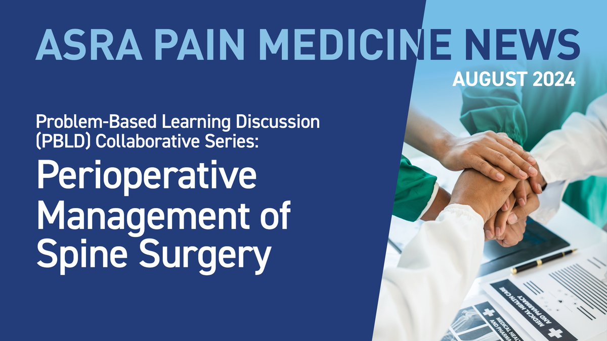 ASRA_Society's tweet photo. The latest #ASRANews #PBLD takes a glimpse into how RA/pain societies worldwide work to provide the best care in their communities. This collaborative discussion featured @ASRA_Society, @ESRA_Society, @LasraAnestesia, @aosra_pm, @AFSRA10, and @CASUpdate! ➡️https://t.co/tpZMAOjwnm https://t.co/vDI4NRhHUp