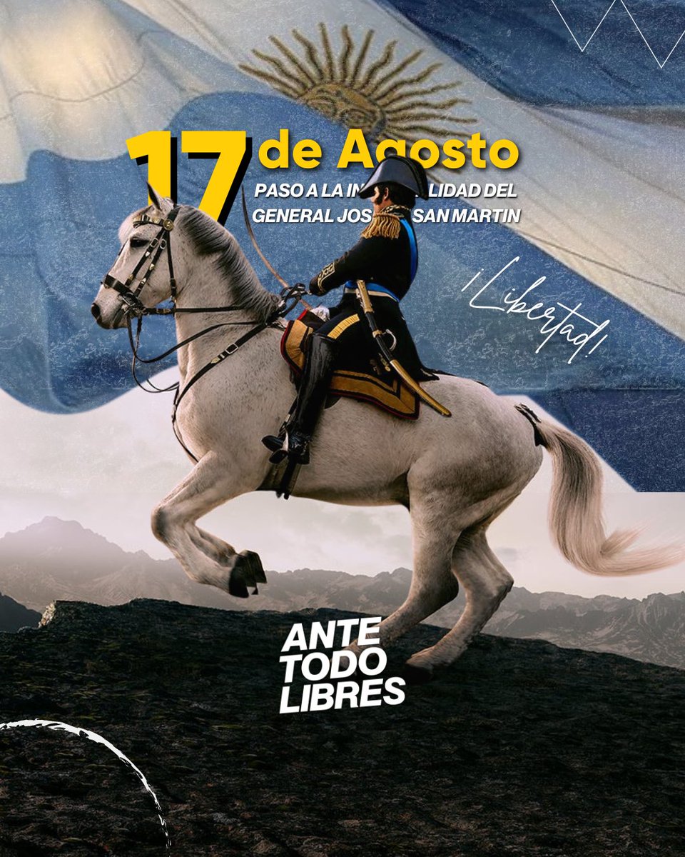 ATL_UNMDP's tweet photo. Hoy recordamos al Libertador de América, el General José de San Martín. Su lucha por la libertad nos inspira a seguir construyendo un país mejor desde las aulas. 🇦🇷 https://t.co/5Pa5WMFx2U
