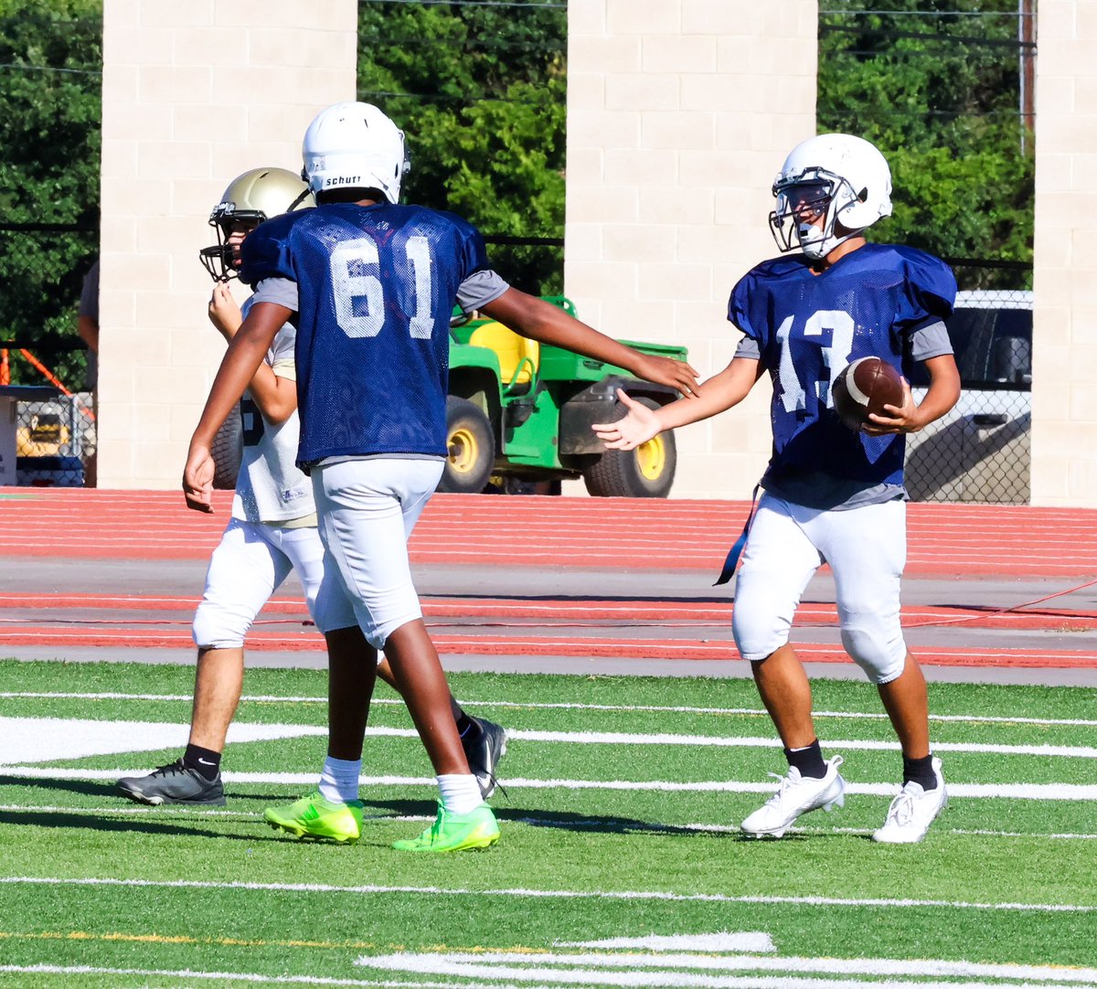 GrizzlyFBFamily's tweet photo. @GlennGrizFB first scrimmage is in the books. They worked hard, supported each other, and improved every snap. #GoGrizGo #dctf #TXHSFB https://t.co/WimL6V6MaN