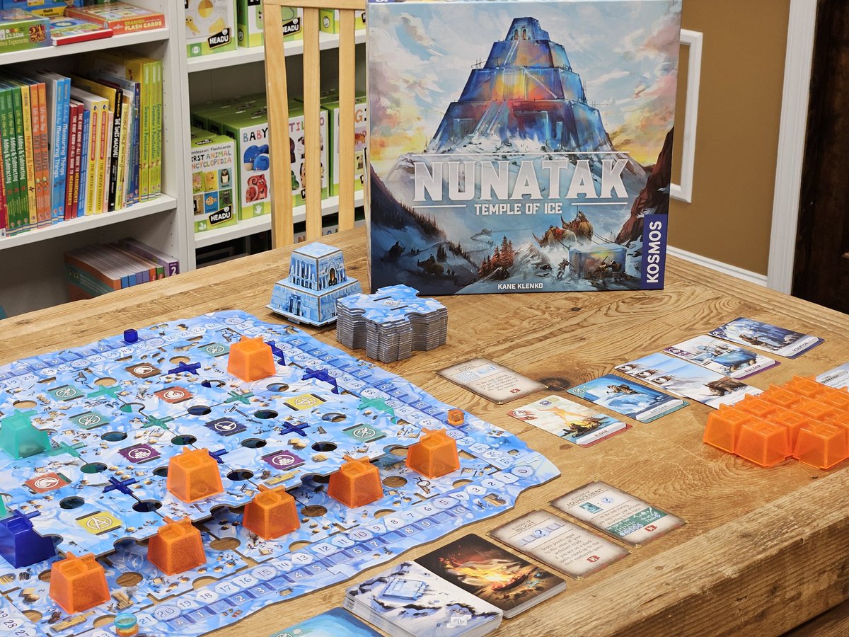 drewstees's tweet image. 🎲 Stop by Toys on the Square in Hummelstown for a demo of Nunatak: Temple of Ice, running today until 5pm! 🎲  A new family weight strategy game from Kosmos -- it's easy to learn and fast to play!

@ThamesAndKosmos
@toysonthesquare
@DexEnvoy