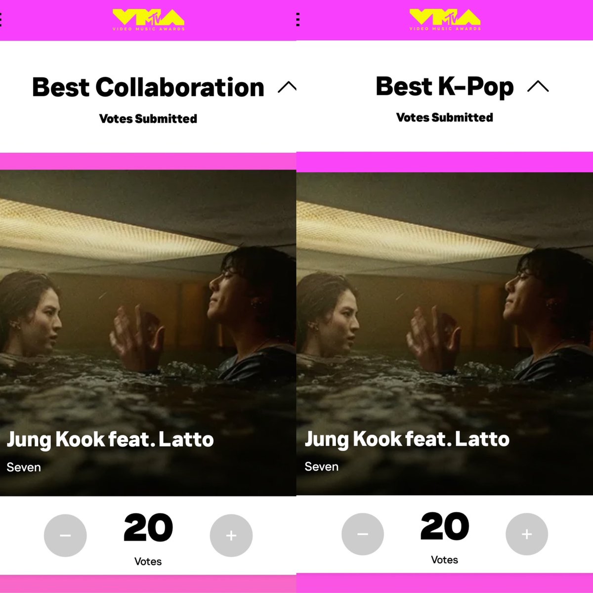 JJK_Times's tweet photo. [VMA 🗳️] We are currently losing. Let’s add some extra effort on both categories. If you’ve not joined the voting yet, pls do so now! Vote for Jungkook on:

• Best Collaboration
• Best K-Pop

✨ POWER HOUR — If you vote now, you can double your votes!
https://t.co/zrwuUW0T2J https://t.co/ok8k74DYHI
