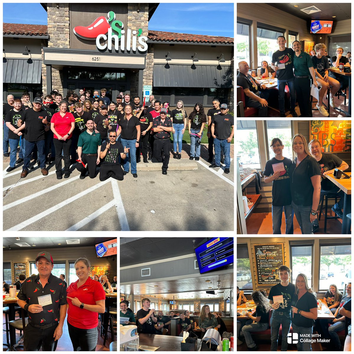 sarahjunco's tweet photo. Fun #ATMM to align and set the focus for #ChiliheadHospitality! Great recognition to start and a fun video and trivia to follow! Love this team! 🌶️💜#ChilisJustinRd @wherry_lisa @cassidyhuska @JemmaSage2 @Chilis https://t.co/g6NeDQqe7D