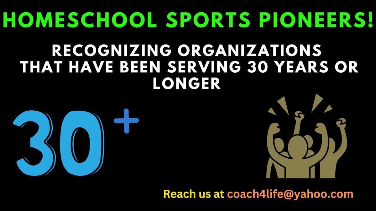 A Call-out to homeschool sports pioneers!  DM us!