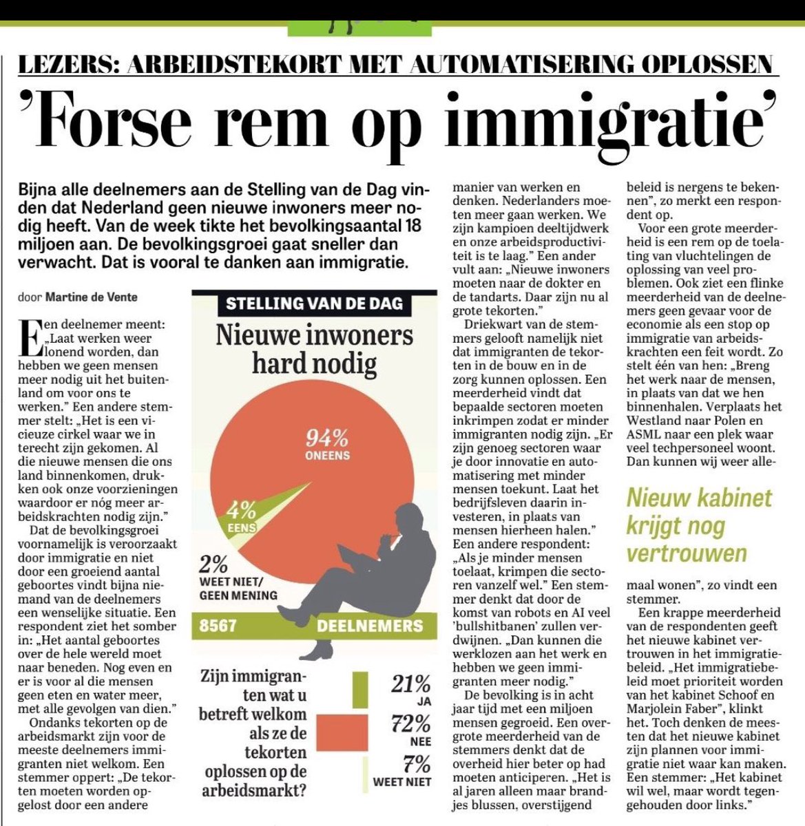 Ik moet hier wel ontzettend om lachen, want WIE gaat dan die automatisering doen?????