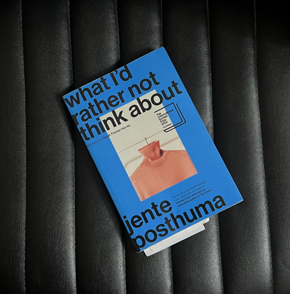 For Women In Translation month, a book I dived into without any idea that it would leave me with a ton of thoughts, and the urge to read it again. A brilliant piece of writing and translation that delicately yet humorously deals with heavy themes. @jenteposthuma <a href="/Sarahsighs/">sarah timmer harvey</a>