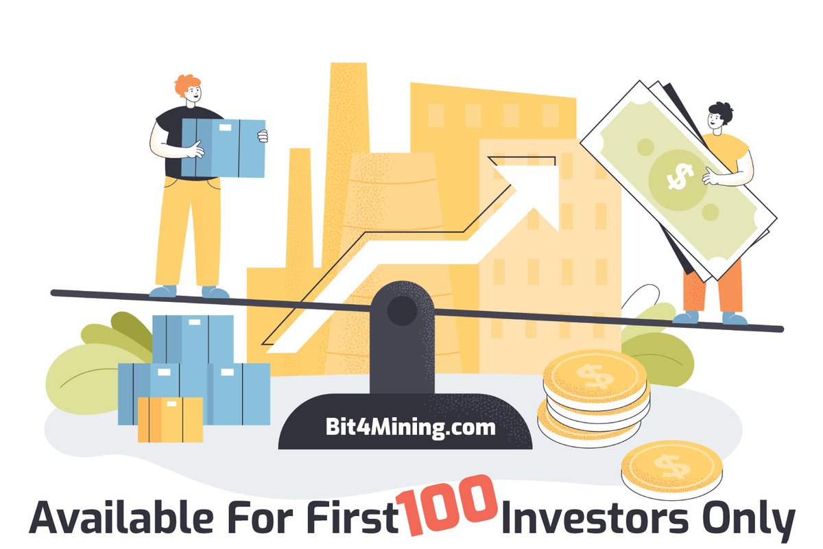 10 Days Plan
Plan 1: Daily 25% for 10 days (Deposit $5 to $500)
Plan 2: Daily 30% for 10 days (Deposit $500 to $5000)
Plan 3: Daily 40% for 10 days (Deposit $5000 and ...)
Available only for first 100 investors!!!
bit4mining.com