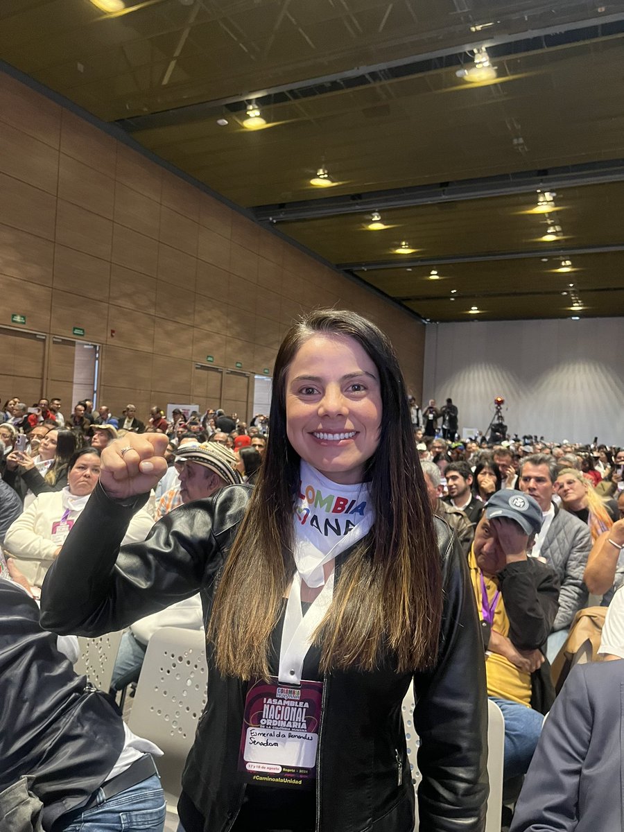 EsmeHernandezSi's tweet photo. Ya estamos en la II Asamblea Nacional de Colombia Humana con el liderazgo del presidente @petrogustavo. De aquí saldrá un mandato de unidad para invitar a todas las fuerzas progresistas a unirse y asegurar un nuevo triunfo en 2026 y la continuidad de nuestro proyecto político. https://t.co/yQ9358IAs0
