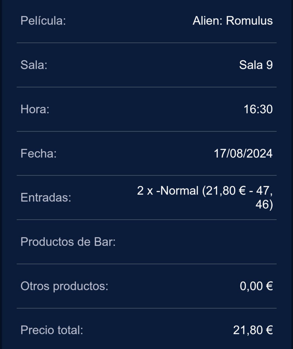 🎬 Las entradas en <a href="/Cinesa/">Cinesa</a> han subido el 10% en un año.

Luego que si la gente no va al #cine.