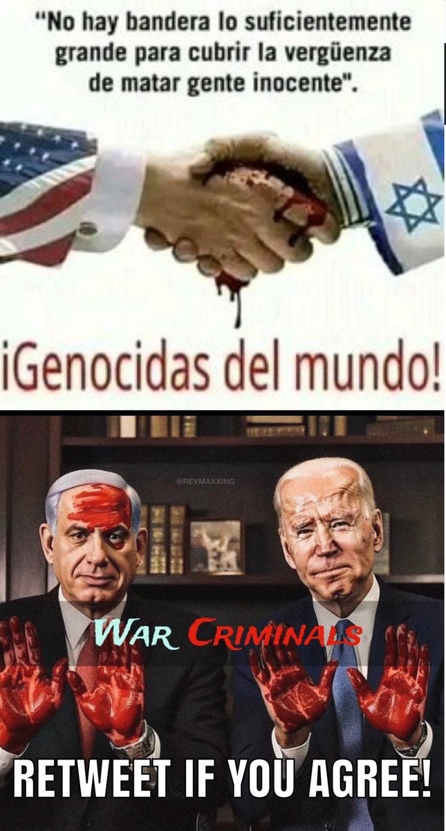 Cabronesio's tweet photo. #FreePalestine🇵🇸
#GenocideJoe
#IsraelTerrorist
#StopGazaGenocide
#IsraelTerroristState
#israelNewISIS
#IsraelNewNazism
#SionismoGenocida
#USTerrorist
#ZionistsAreTerrorists
#IsraelTerroristsOrganisation
#netanyahou_biden_are_terrorists_and_war_criminals
https://t.co/amV2GqYX5i https://t.co/zzM1j0R4K9
