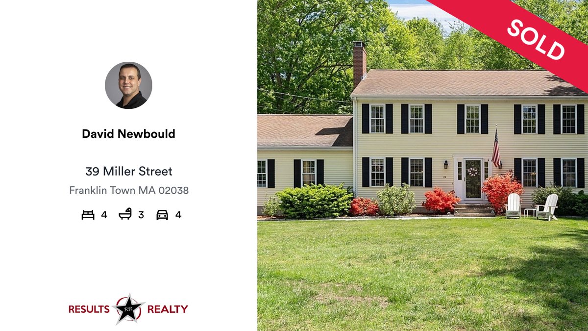 ResultsRealtyNE's tweet photo. JUST SOLD! 🛌 4 🛀 3 🚘 4
📍 39 Miller Street, Franklin Town, MA, 02038

If you are looking to sell, contact me today! 978-870-9068
https://t.co/yl38L5Sdll
https://t.co/HGrhRMdqKv https://t.co/dWOmkbpHpv