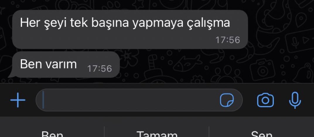 Şu mesaja ihtiyacım var.