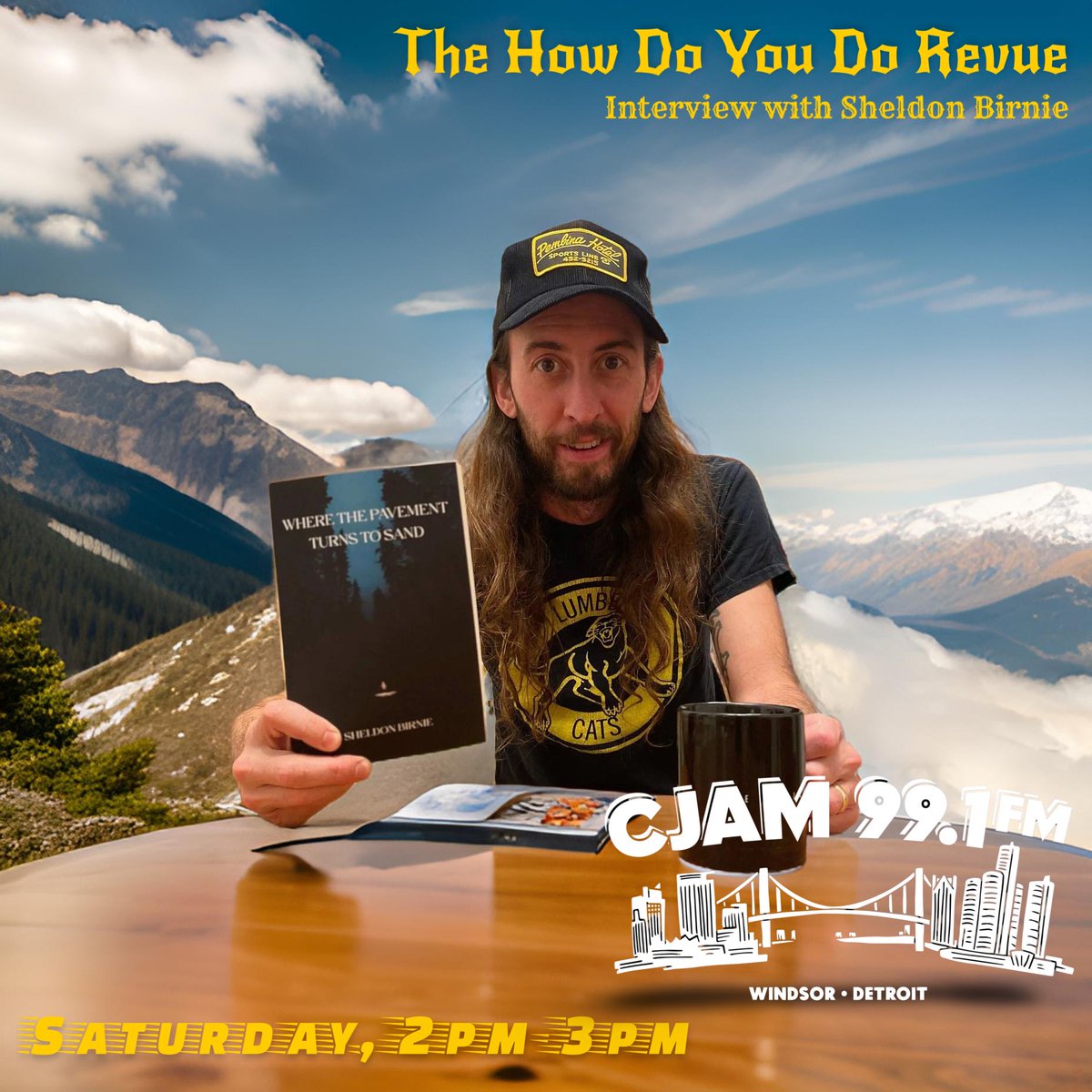 HowDoYouDoRevue's tweet image. Attn: Windsor &amp;amp; Detroit!

On the air at 2pm ET with @badguybirnie to talk about his collection of short stories “Where The Pavement Turns To Sand”. Plus some tunes about books and songs! Right after @bootssaddleshow on @CJAMFM 99.1, cjam.ca &amp;amp; @iHeartRadio.