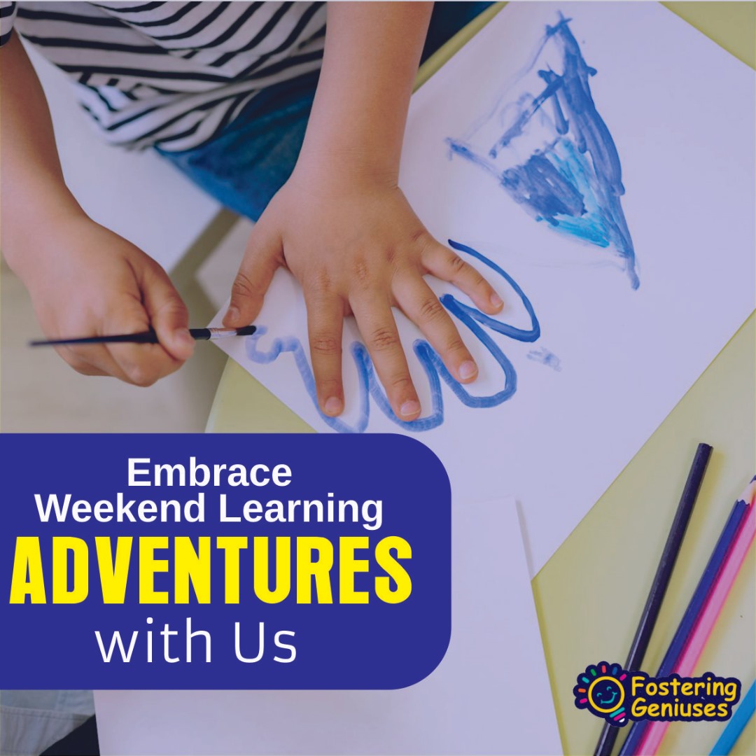 Foster_Geniuses's tweet image. Spend your weekend exploring exciting, screen-free activities. Fostering Geniuses offers a world of fun and learning, making every weekend an extraordinary experience.

#FosteringGeniuses #ScreenFreeWeekend #LearnThroughPlay #WeekendAdventures #FunAndLearning
